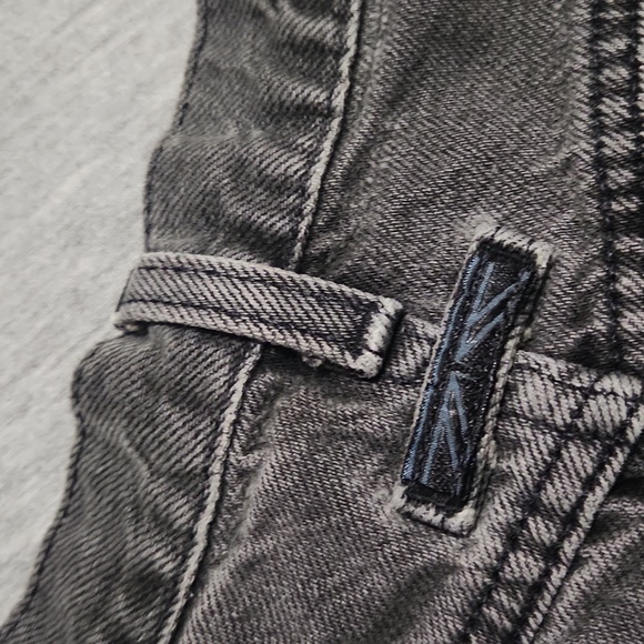 Vintage Brittania Gray Black Denim High Rise Baggy Tapered Leg "Mom" Jeans - Picture 13 of 17